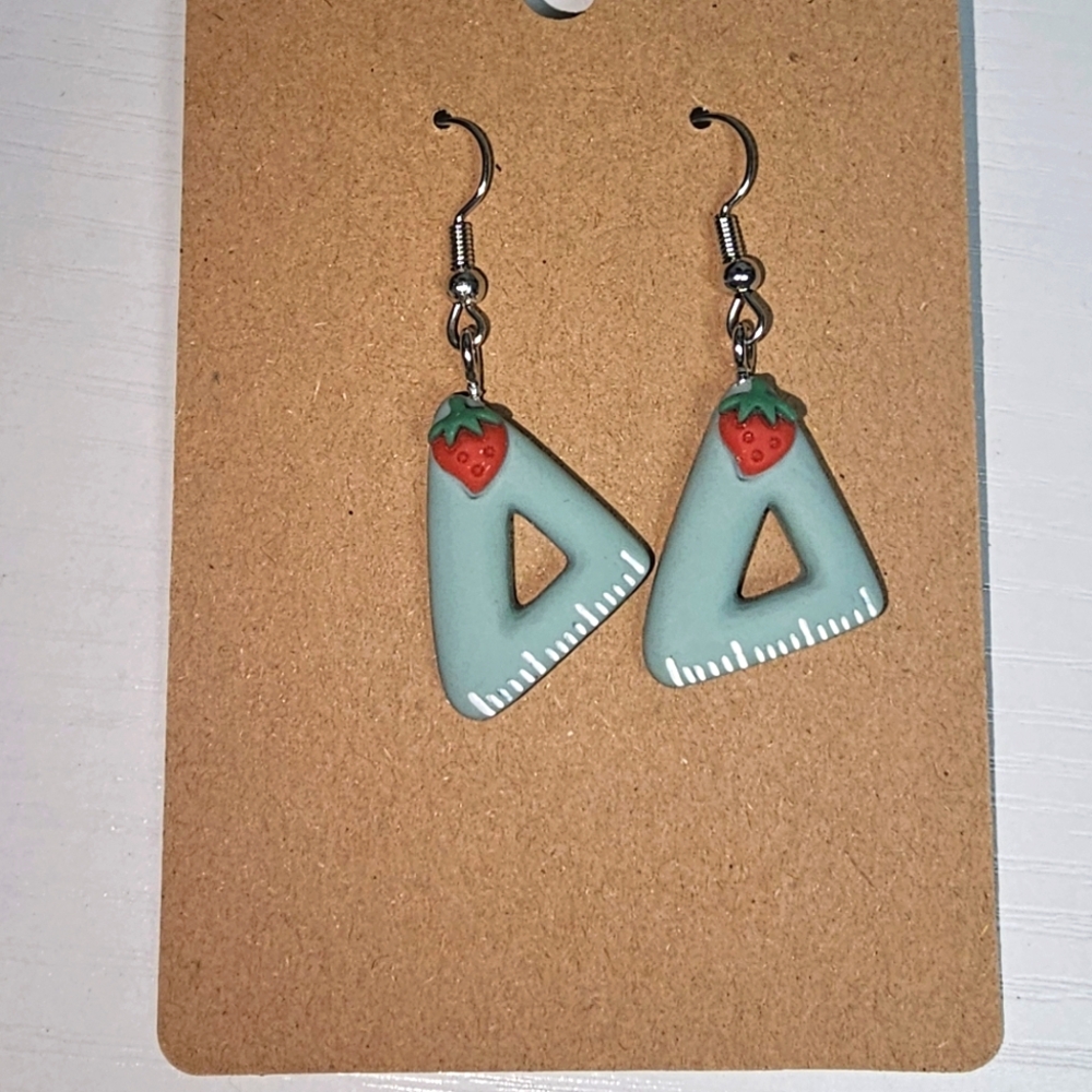 Strawberry Triangle‎ Earrings